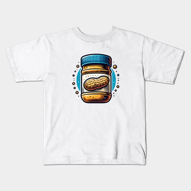 Peanut Butter Vintage Since Retro Yummy Kawaii Toast Kids T-Shirt by Flowering Away